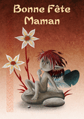 Maman, une fée parmi les fleurs